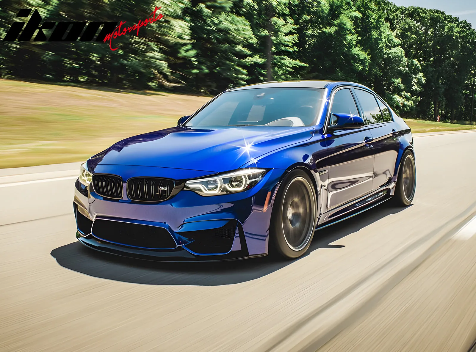 2015-2018 BMW F80 M3 Side Skirts Extention MT Style PU Unpainted Black