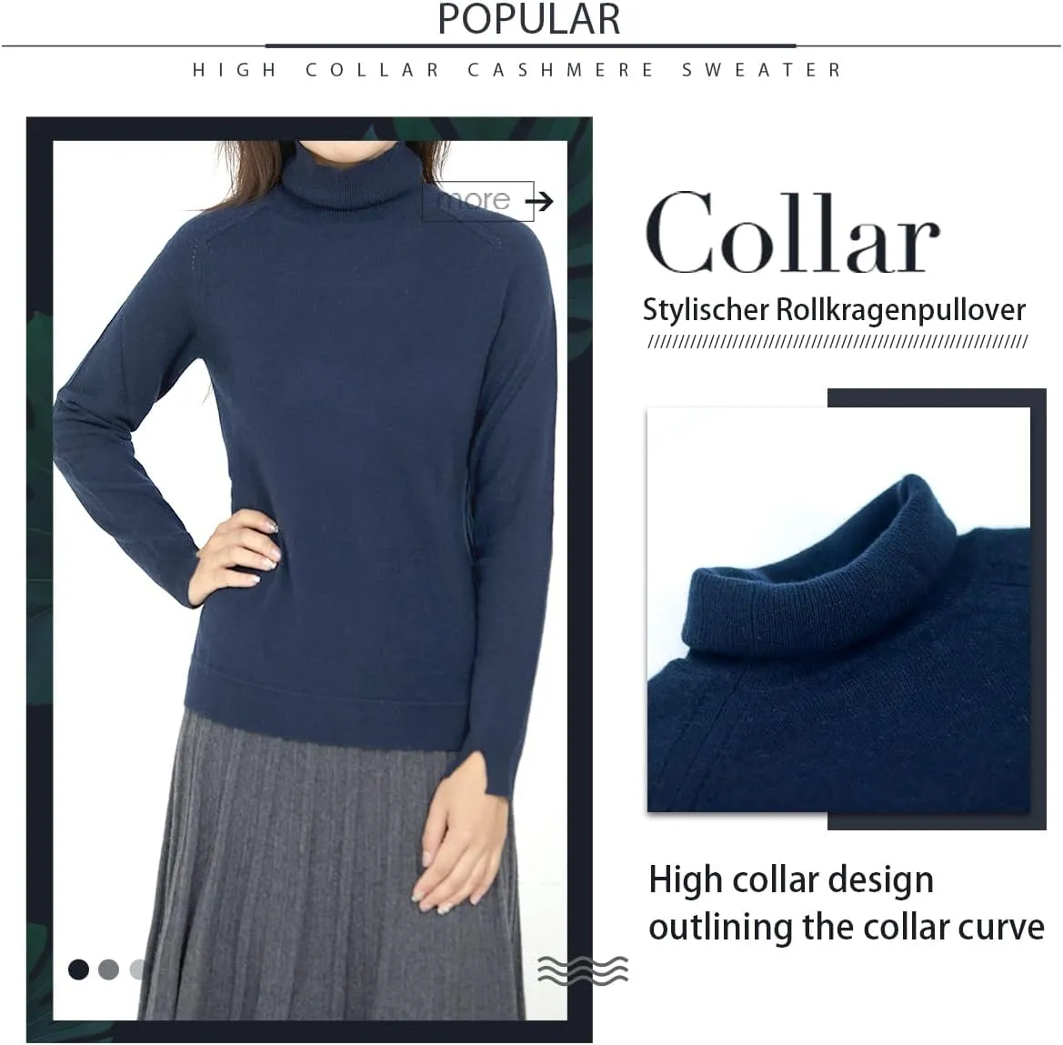 Cashmere Sweaters for Women,100% Cashmere Long Sleeve Sweaters Crew Neck Solid Pullover Jumpers Tops