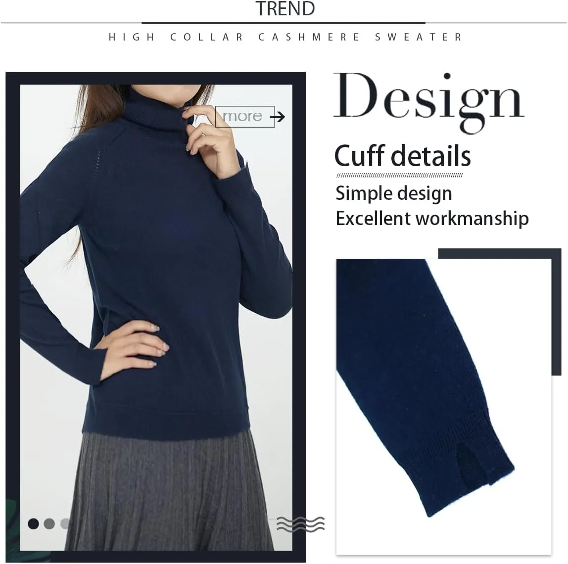 Cashmere Sweaters for Women,100% Cashmere Long Sleeve Sweaters Crew Neck Solid Pullover Jumpers Tops
