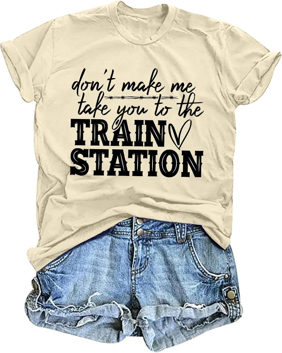 Could Be A Train Station Kinda Day Shirt Women Funny Country Music Tees Casual Summer Short Sleeve Tops