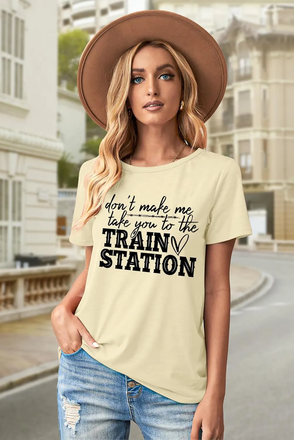 Could Be A Train Station Kinda Day Shirt Women Funny Country Music Tees Casual Summer Short Sleeve Tops