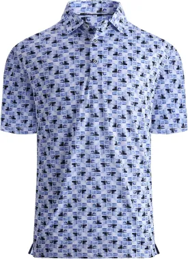 Damipow Premium Golf Shirts for Men Dry Fit Performance Polo Short Sleeve Collared Shirt