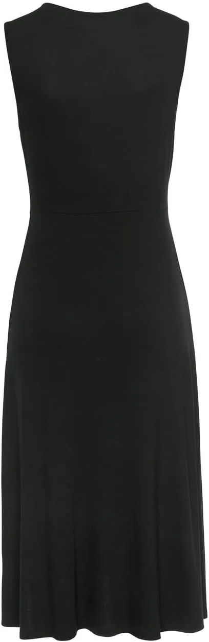 LASCANA Women's V-Back Lace Accent Dress