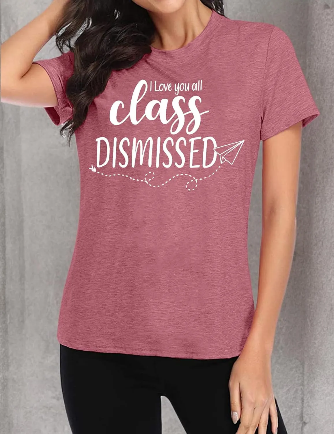 Last Day of School Teacher Shirt School Graduation Tee Teach Letter Print T Shirt Teacher Summer Holiday Tops
