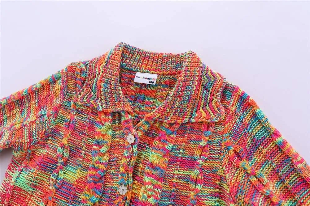 Mud Kingdom Girls Cardigan Sweaters Button Up