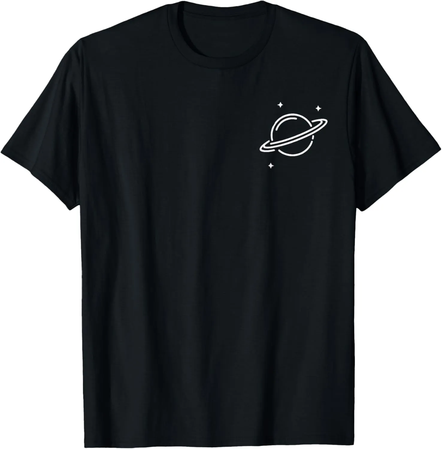 Planet Rings Stars Science Space Men Women Boys Girls Kids T-Shirt