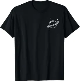 Planet Rings Stars Science Space Men Women Boys Girls Kids T-Shirt