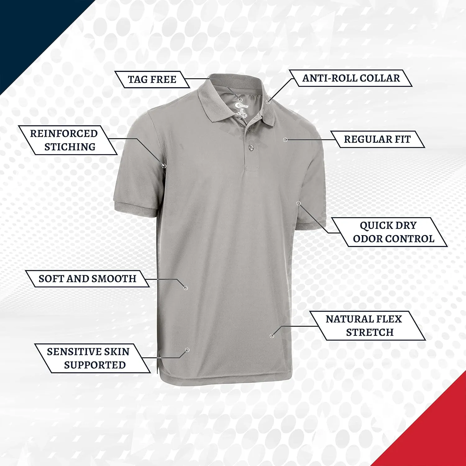 Premium Wear Boys High Moisture Wicking Polo T Shirts