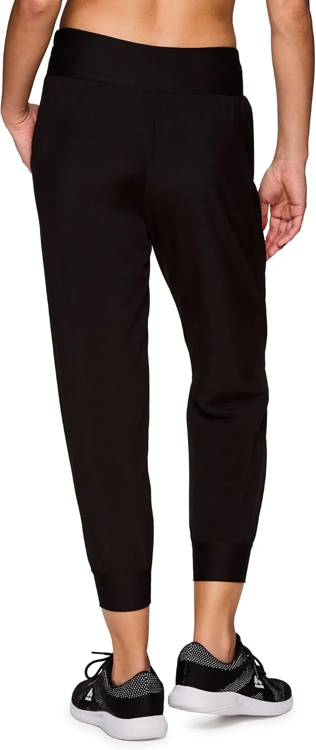 RBX Active Women's Relaxed Fit Lightweight Quick Drying Stretch Woven Pants with Pockets