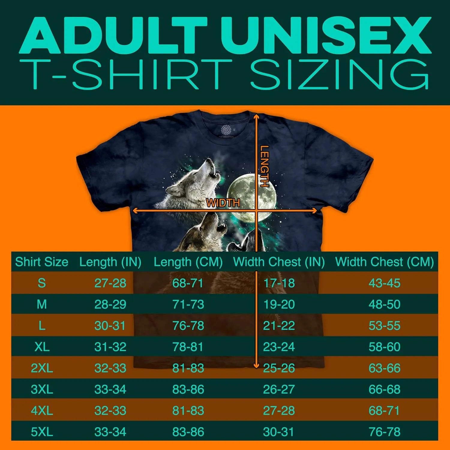 The Mountain Men's Three Wolf Moon Short Sleeve Tee