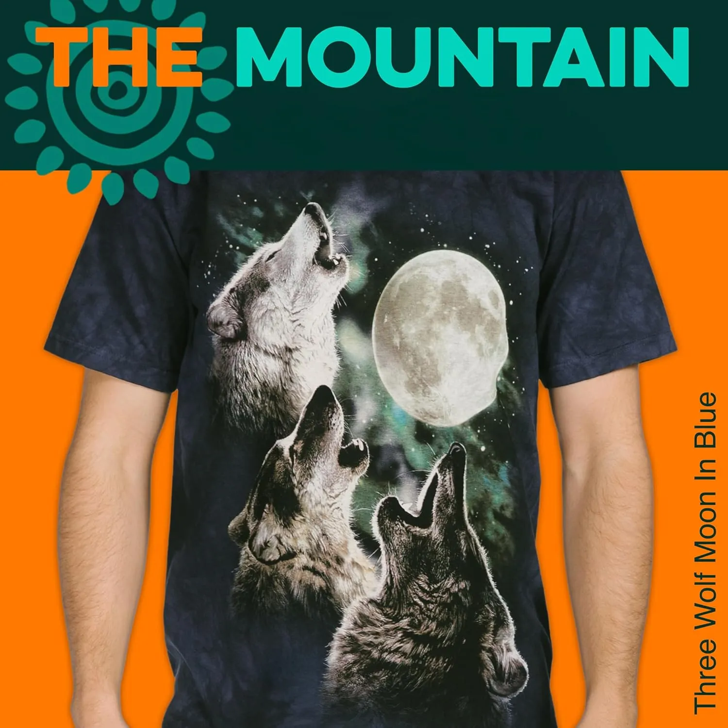 The Mountain Men's Three Wolf Moon Short Sleeve Tee