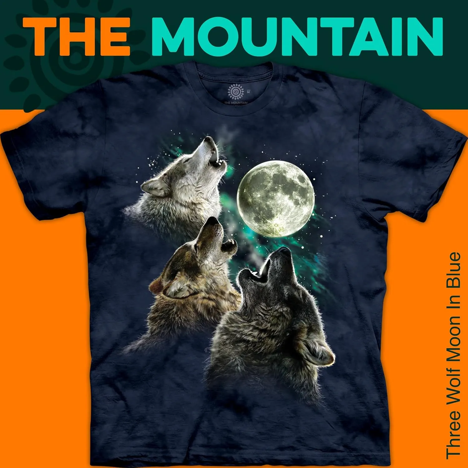 The Mountain Men's Three Wolf Moon Short Sleeve Tee